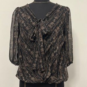Max Studio Sheer Blouse Size XS